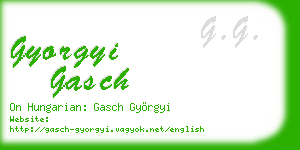 gyorgyi gasch business card